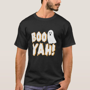 T-shirt Deguisement de fantôme effrayant Halloween Boo Yah