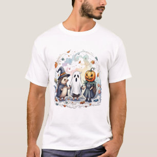 T-shirt Déguisement de hérissons mignons d'Halloween