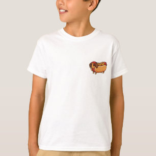 T-shirt Déguisement de hot dog drôle pour enfants teckel