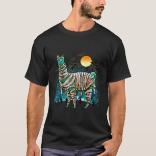 T-shirt Déguisement de Mummy de lama d'Halloween  Lama Hal