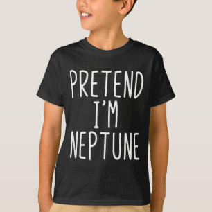 T-shirt Déguisement de Neptune pour enfants paresseux pour