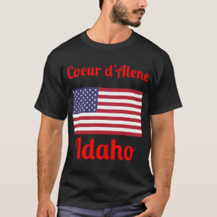 T-shirt Déguisement de pêche Drapeau Américain Pêcheur