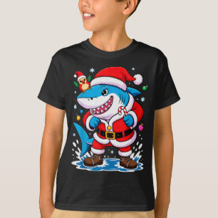 T-shirt Déguisement de père Noël pour enfants garçons adul