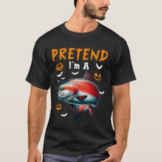 T-shirt Déguisement de saumon d'Halloween pour amateur de 