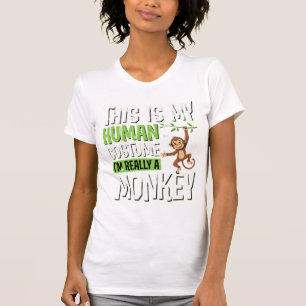 T-shirt Déguisement de singe drôle vecteur Halloween