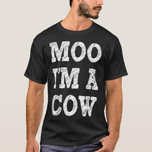 T-shirt Déguisement de vache d'Halloween (Devant)