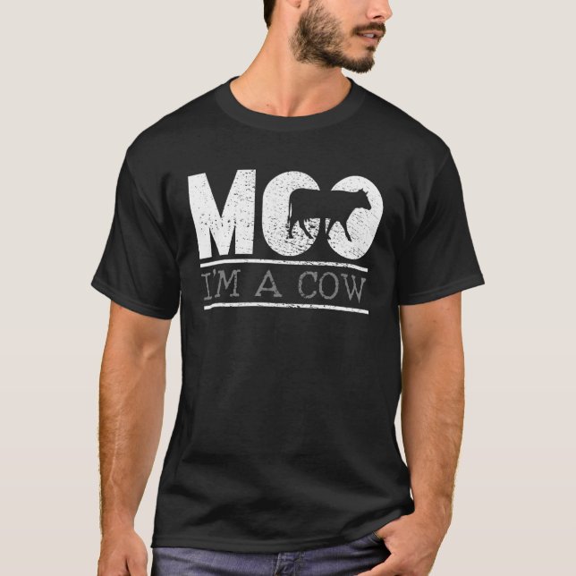 T-shirt Déguisement de vache Halloween (Devant)
