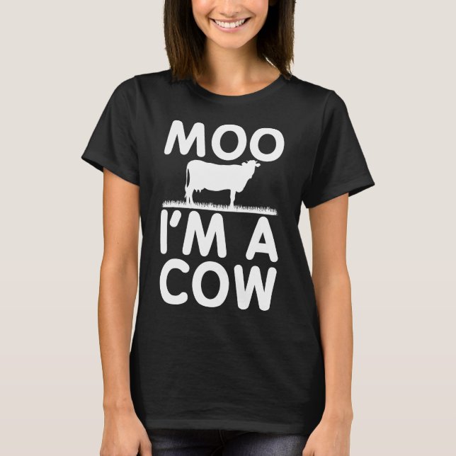 T-shirt Déguisement De Vache Moo Im (Devant)