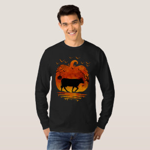 T-SHIRT DÉGUISEMENT DE VACHE POUR HALLOWEEN CITROUILLE SAI