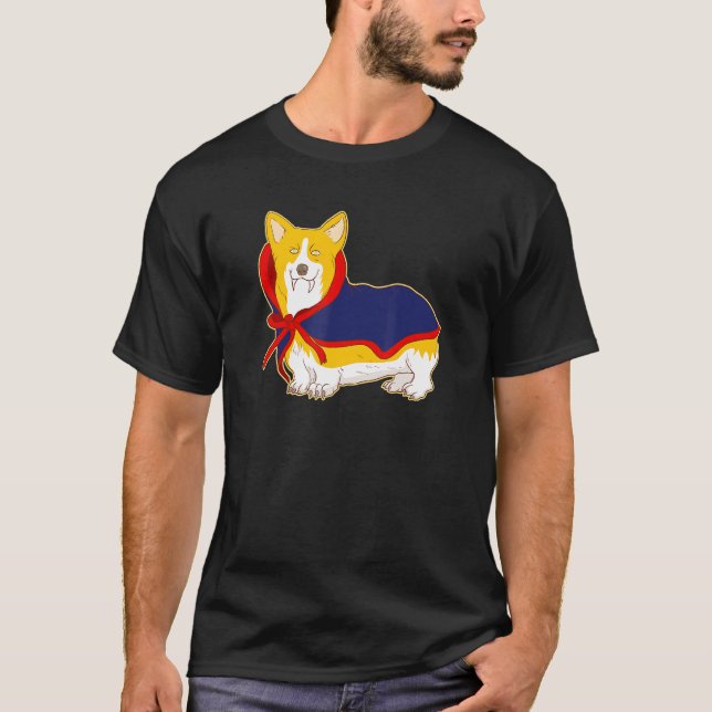 T-shirt Déguisement de vampire pour Corgi (Devant)