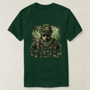 T-shirt Déguisement de vétéran de l'armée