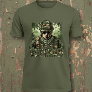 T-shirt Déguisement de vétéran de l'armée