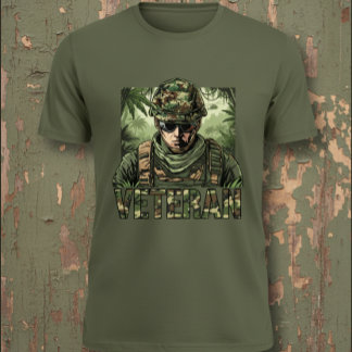 T-shirt Déguisement de vétéran de l'armée