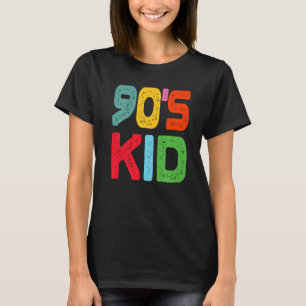 T-shirt Déguisement d'enfant des années 90 Fête rétro vint
