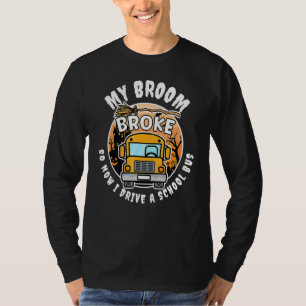 T-shirt Déguisement d'Halloween de chauffeur de bus scolai