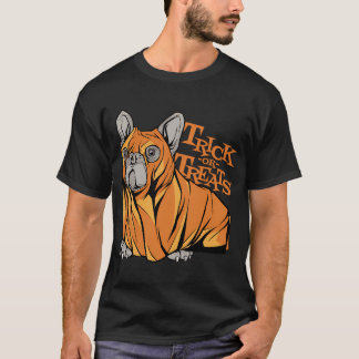 T-shirt Déguisement d'Halloween de Pug drôle de friandises