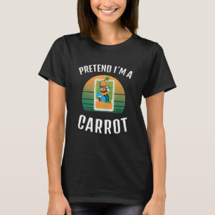 T-shirt Déguisement d'Halloween végan Carotte Je Suis Une