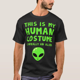T-shirt Déguisement d'humain Alien drôle