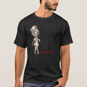 T-shirt Déguisement d'infirmière Halloween Battement de co