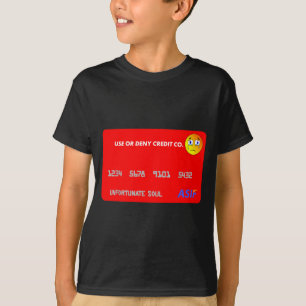T-shirt Déguisement drôle de carte de crédit pour Hallowee