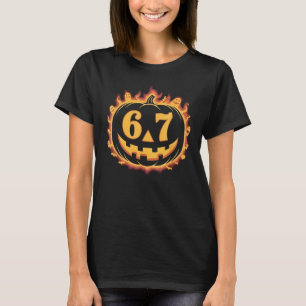T-shirt Déguisement drôle de citrouille d'Halloween 6 7 po