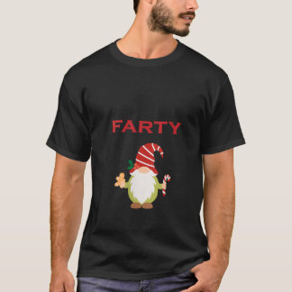 T-shirt Déguisement drôle de gnome péteur encolure V pour