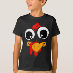 T-shirt Déguisement drôle de visage de dinde de Thanksgivi