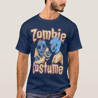 T-shirt Déguisement drôle sanglant de zombie Halloween hor