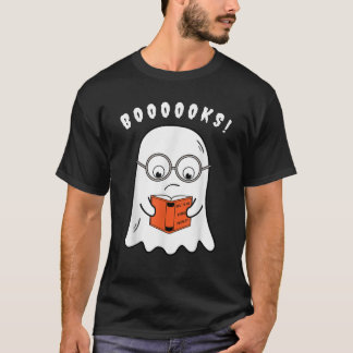 T-shirt Déguisement fantôme de dessin animé lisant des liv