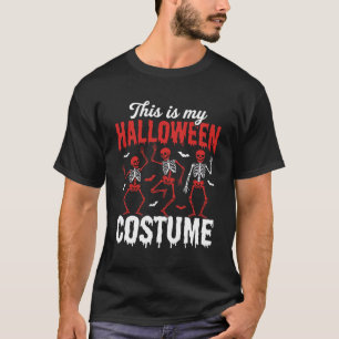 T-shirt Déguisement graphique de squelette dansant Hallowe