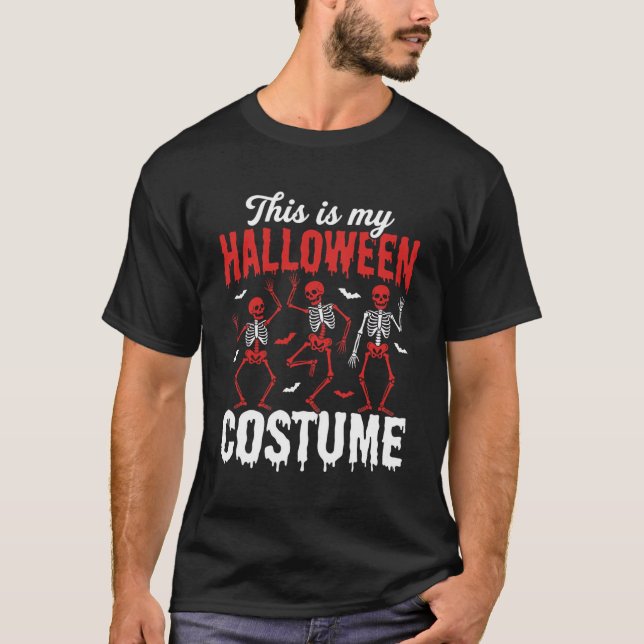 T-shirt Déguisement graphique de squelette dansant Hallowe (Devant)