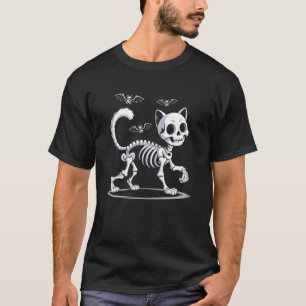T-shirt Déguisement Halloween Chat Tenue de fête d'Hallowe