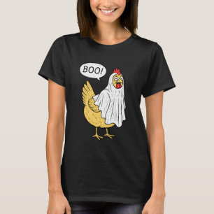T-shirt Déguisement Halloween Chicken Boo agriculteur garç