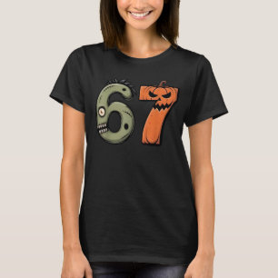 T-shirt Déguisement Halloween drôle 6 7 Mème 67 Halloween