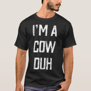 T-shirt Déguisement Halloween Je Suis Une Vache Évidemment