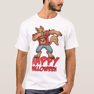 T-shirt Déguisement Halloween Loup-Garou Dabbing