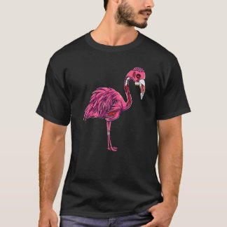 T-shirt Déguisement Halloween Zombie Flamant Rose ÉpoUVant