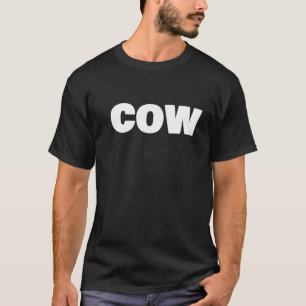 T-shirt Déguisement Simple Halloween Vache Mignon