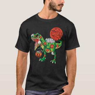 T-shirt Déguisement squelette de dinosaure zombie rex Hall