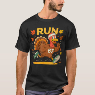 T-shirt Déguisement Turkey Run 67 Meme Costume Thanksgivin