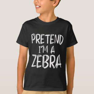 T-shirt Déguisement Zèbre pour Fête d'Halloween en Famille