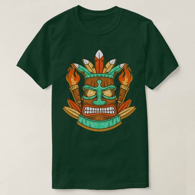 T-shirt Déguisements Hawaïens Drôles Tikis 2022 Costume d' (Design devant)