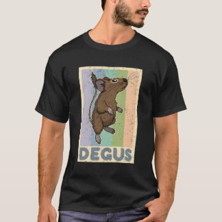 T-shirt Degus Rongeur Animaux de compagnie Degu Octodon Ch