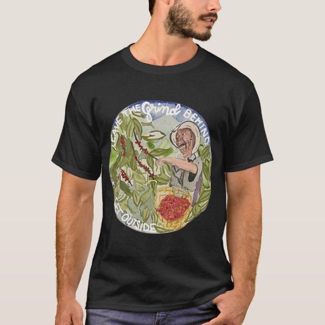 T-shirt Dehors Nature Coffee Shirt (Devant)