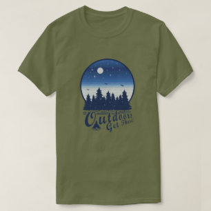 T-shirt Dehors, y aller ! Lune