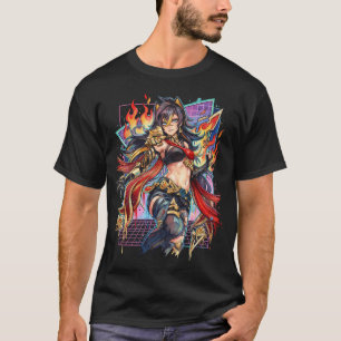 T-shirt Dehya Genshin Impact Claymore Pyro Guerrière Vapor
