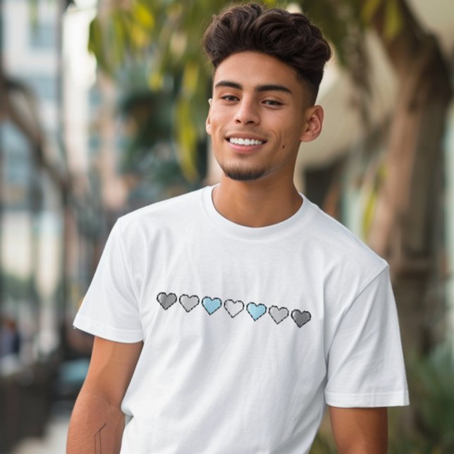 T-shirt Déiboy Drapeau Pixel Coeur (Créateur téléchargé)