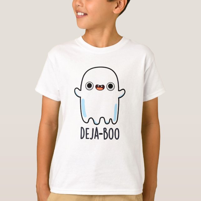 T-shirt Deja Boo Funny Ghost Pun (Devant)