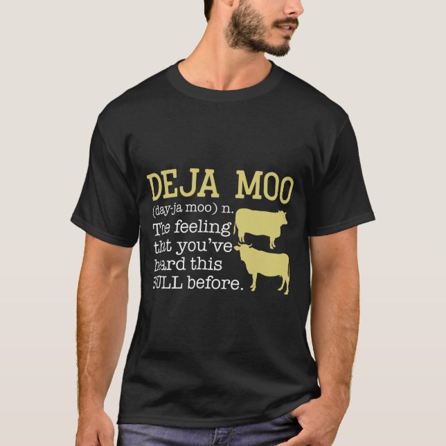 T-shirt Deja Moo-Cow Lover (Devant)