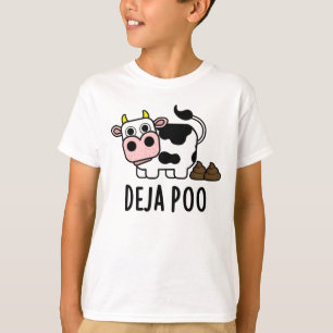 T-shirt Deja Poo Drôle Pun Poop De Vache
